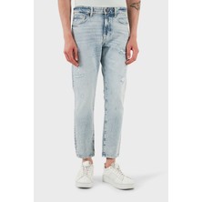 Boss Pamuklu Regular Fit Normal Bel Düz Paça Jeans Erkek Kot Pantolon 50537835 455