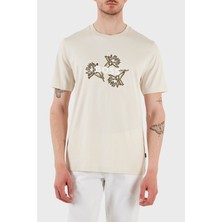 Boss  Pamuklu Işleme Detaylı Regular Fit Bisiklet Yaka T Shirt Erkek T Shirt 50536796 131