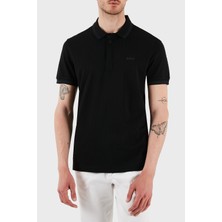 Boss  Logolu Pamuklu Regular Fit Düğmeli Polo Yaka T Shirt Erkek Polo Yaka T Shirt 50538160 001