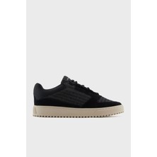 Emporio Armani Jakarlı Süet Detaylı Sneaker Ayakkabı Erkek Ayakkabı X4X636 XR329 Q781
