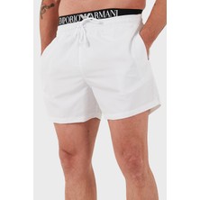 Emporio Armani Logolu Regular Fit Normal Bel Cepli Mayo Short Erkek Mayo Short EM000686 AF12329 U0002