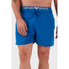 Emporio Armani Logolu Regular Fit Normal Bel Cepli Mayo Short Erkek Mayo Short EM000686 AF12329 UB057