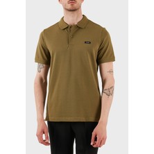 Calvin Klein  Streç Pamuklu Slim Fit Düğmeli Polo Yaka T Shirt K10K111196LHT Erkek Polo Yaka T Shirt K10K111196 Lht