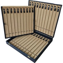 32'li Iki Katlı Tesbih (Ahşap Kasa) Deri Çanta& Kutu 35X38 cm