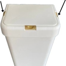Motek Gold Çamaşır Sepeti Yedek Gold Yan Klips 40-80 Litre Uyumlu 2ADET-GOLD