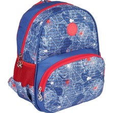 Erkek Çocuk Desenli Çok Gözlü Su Koyma Bölümlü Anaokulu Sırt Çanta