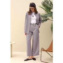 Ince Çizgili Basic Gömlek Kahve