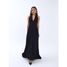 Nidam Butik 6996 Elbise-Siyah