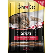 Gimcat Sticks Tavuklu ve Ciğerli Kedi Ödül Çubukları 4 Parça-20 gr