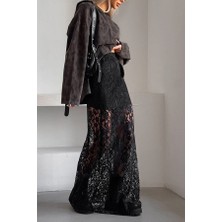 Retro Dantel Maxi Etek