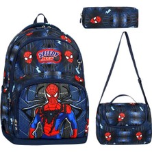 Ultra Lüks Erkek Çocuk Ortopedik Ilkokul Sırt Çantası Termal Beslenme Ve Kalemlikli Ilk Okul Çantas