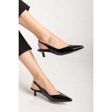 Suins Shoes Suins Stephen Model Kadın 4 cm Kısa Mini Topuklu Rugan Ayakkabı