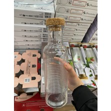 Paşabahçe mantar kapaklı Cam Şişe