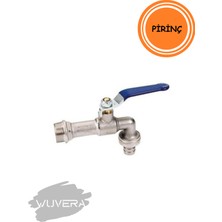 Wuvera 3/4” Pirinç Bahçe Musluğu – Krom Kaplama, Yüksek Debi & Dış Mekan Dayanıklılığı