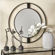 Metal Çerçeveli Modern Duvar Aynası