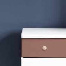 Es-Al Esal Yıldız Düğme Kartopu Kulp - Pembe / Antik