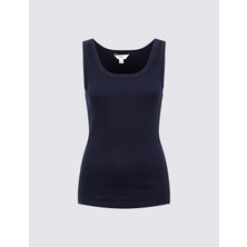 Marks & Spencer Pamuk Karışımlı Ribana Slim Fit Atlet