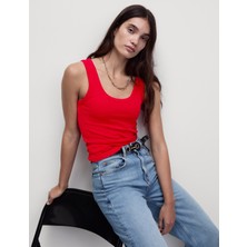 Marks & Spencer Pamuk Karışımlı Ribana Slim Fit Atlet