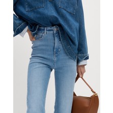 Marks & Spencer Magic Shaping Yüksek Bel Straight Leg Jean Pantolon