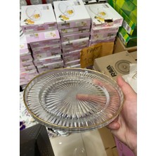 Yaldızlı Pasta Tabağı 6lı