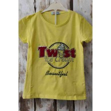 Dükkan 07 Kız Çocuk T-Shirt Pul Işlemeli