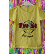 Dükkan 07 Kız Çocuk T-Shirt Pul Işlemeli