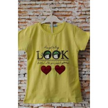 Dükkan 07 Kız Çocuk T-Shirt Pul Işlemeli