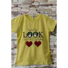 Dükkan 07 Kız Çocuk T-Shirt Pul Işlemeli