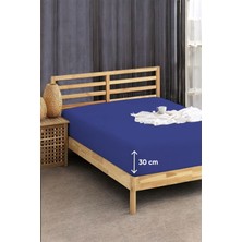 Penye Lastikli Çarşaf Pamuklu Soley Tek Kişilik 100X200CM Lacivert