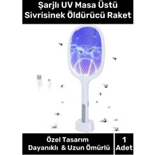 Özel Üretim Uzun Ömürlü Batarya Pratik Etkili 1200 Mah Şarjlı Uv Masa Üstü Sivrisinek Öldürücü Raket