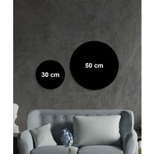 Uluyan Kurt ve Dolunay Temalı Oval Cam Tablo