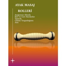 Tuva Modern Pratik Ayak Masaj Roller Doğal Ahşap