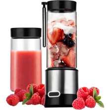 Midcom Mpıa MP-BL12 USB Şarjlı 450ML 6 Bıçaklı Taşınabilir Portatif Kamp ve Seyahat Blender