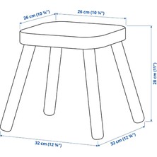 Ikea Flısat Çocuk Taburesi