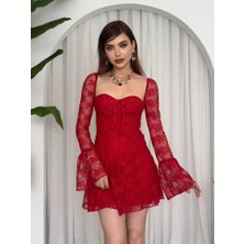 Aisha Elbise Evita Mini Elbise