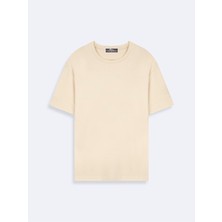 LTB Erkek Loose Bej T-shırt