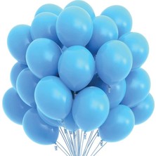 Pastel Balon Mavi 10 Adet