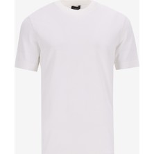 Fabrika Comfort Bisiklet Yaka Regular Fit Düz Kırık Beyaz Erkek Kazak FC4SM-KZK 0415