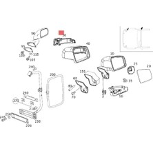 Serendipitous Araba Dikiz Yan Ayna LED Dönüş Sinyali Gösterge Işığı Mercedes Benz Için W211 S211 W463 W461 C/e Sınıfı 2038201321 (Yurt Dışından)