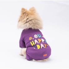 Happy Kedi Köpek Pijaması - Kedi Köpek Tulumu - Kedi Köpek Kıyafeti