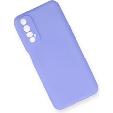 Newface Realme 7 Kılıf First Silikon - Lila Mrayd