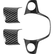 Serendipitous 3 Adet Karbon Fiber Renkli Direksiyon Simidi Kapağı Trim Dekoratif Çerçeve Ford Focus Escape Mk3 Kuga 2012-2015 Aksesuarları (Yurt Dışından)