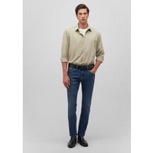 Mavi JAKE Erkek Dar Kesim Denim Pantolon Klasik Stil 33/32 Beden Geri Dönüştürülmüş Malzeme