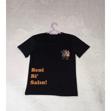 Pidal Pamuklu Beni Salın Yazılı Hippop Civciv Baskılı Çocuk Tişört