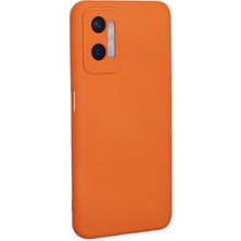 Newface  A96 Kılıf Nano Içi Kadife Silikon - Turuncu Mrayd
