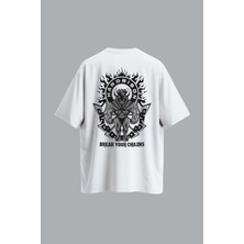 Hardbison Beyaz Oversize T-Shirt