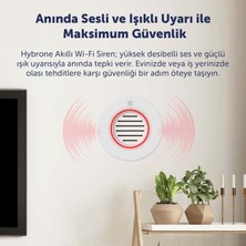 Hybrone Akıllı Iç Ortam Siren, Uzaktan Kontrol, Ayarlanabilir Ses Süresi, Yangına Dayanıklı