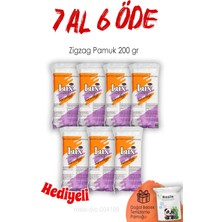 Lux 200 gr Zigzag Pamuk, Günlük Kullanım İçin Ideal Makyaj Temizleme Ürünü