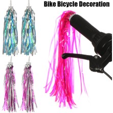 30CM-2 Tarzı Renkli Çocuk Kız Erkek Bisiklet Bisiklet Süsü Üç Tekerlekli Direksiyon Akçaağaçlar Püskül Scooter Parçaları Bisiklet Aksesuarları (Yurt Dışından)