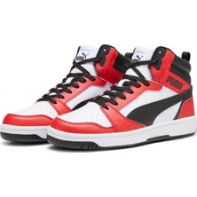 Puma 392326 04 Rebound V6 Beyaz-Kırmızı-Siyah Erkek Basketbol Aya